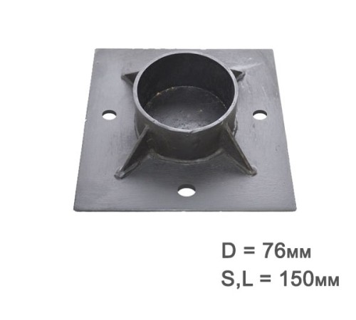 Купить Оголовок для винтовых свай 76х150мм